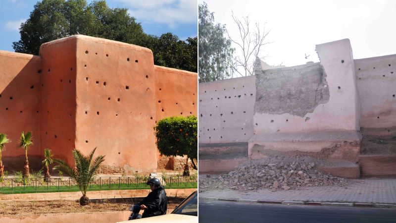 Mapy i zdjęcia: Uszkodzenia spowodowane trzęsieniem ziemi w Maroku