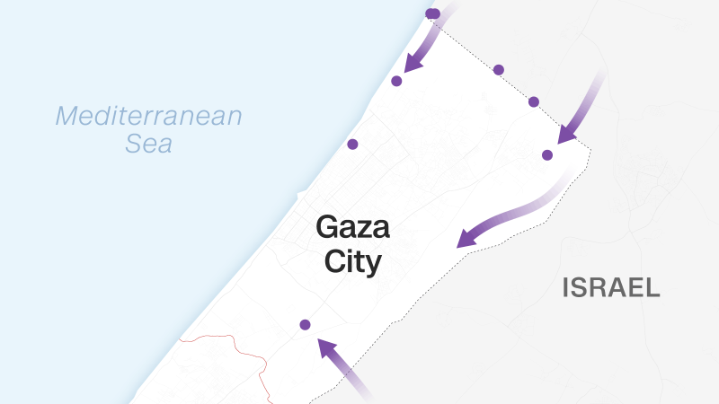 Map Of Israel’s Ground Operation In Gaza And IDF’s Movements