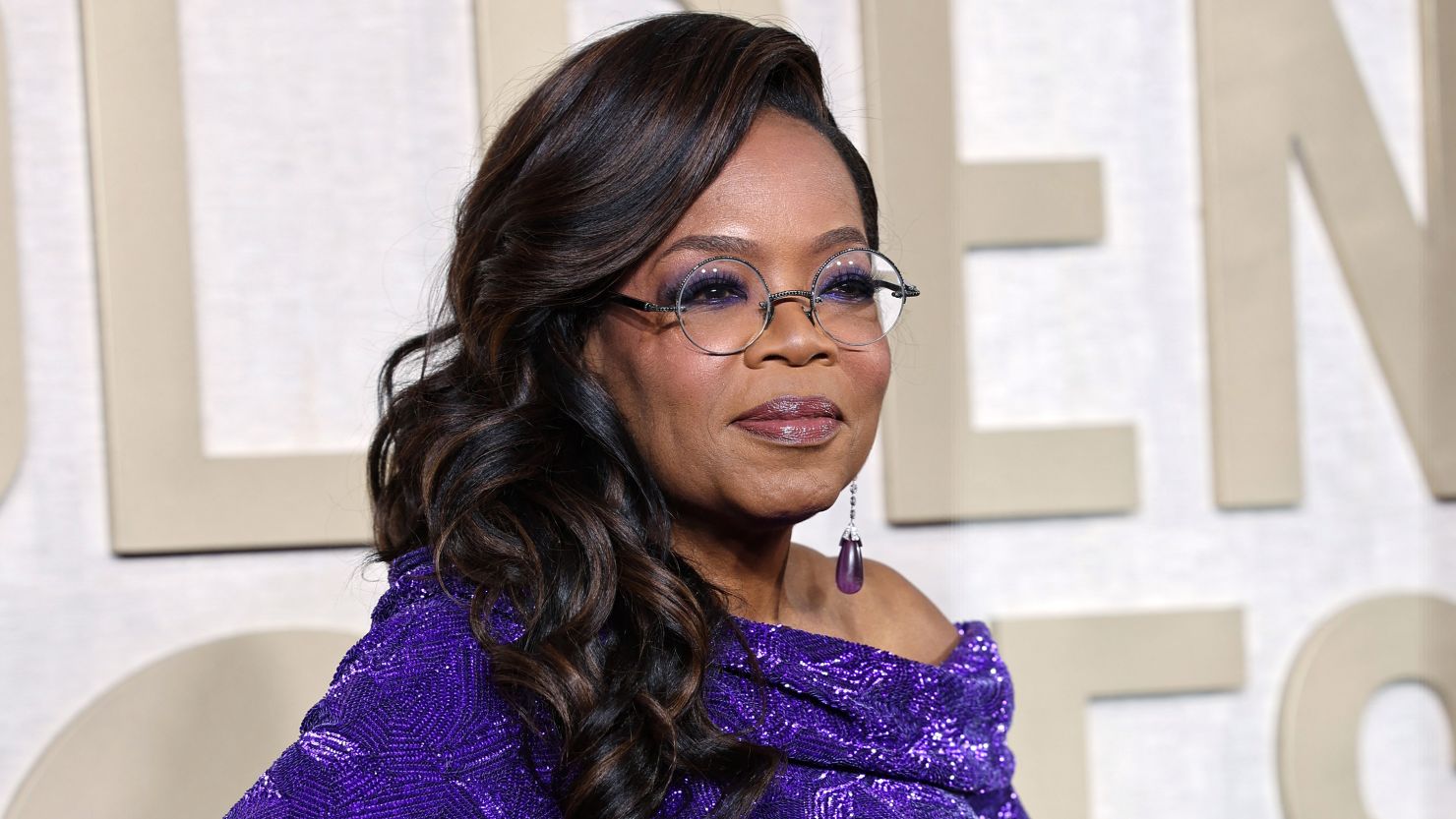Oprah Winfrey at 2024 Golden Globe Awards.