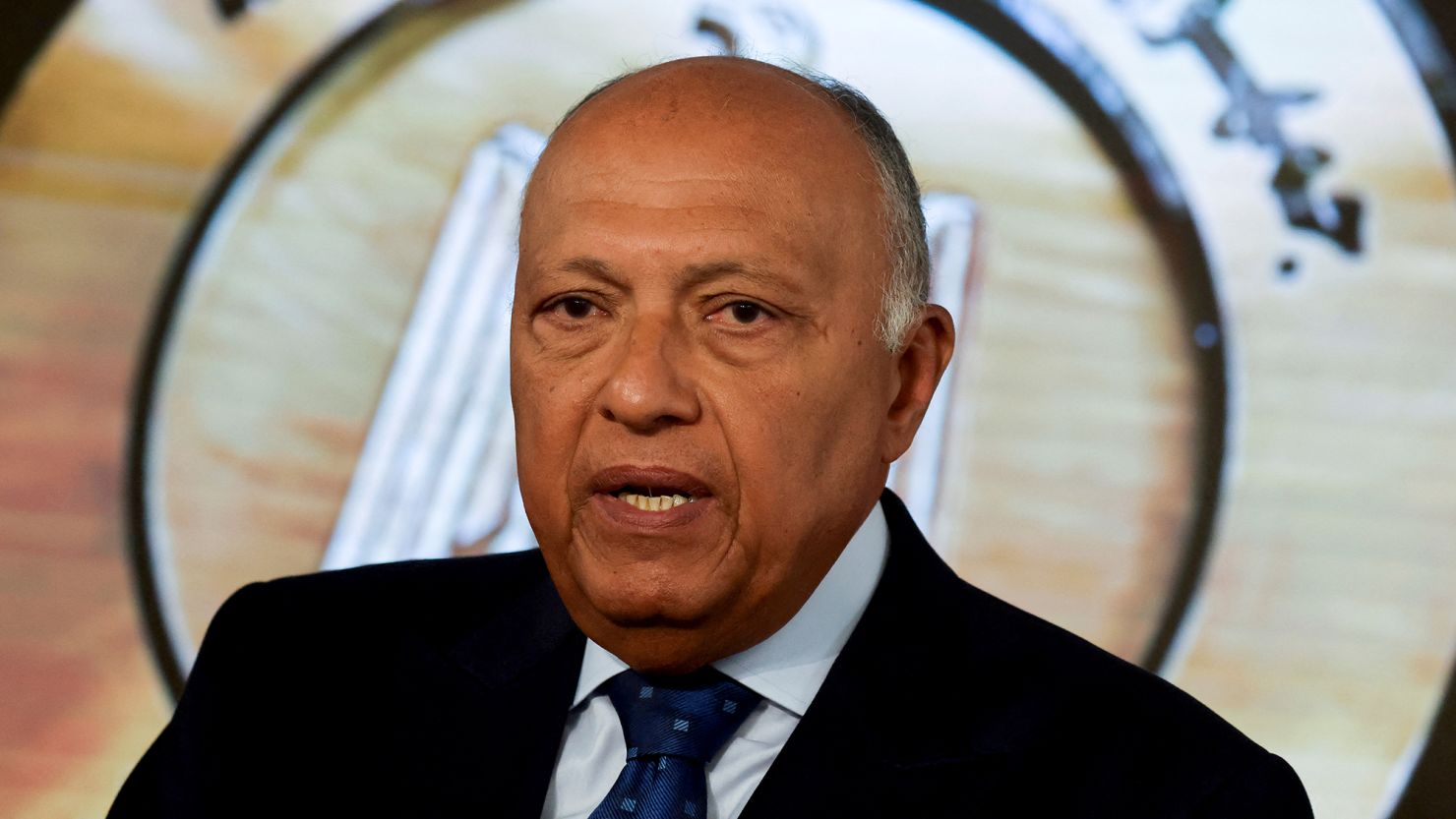 Egyptian Foreign Minister Sameh Shoukry at the New Administrative Capital (NAC), east of Cairo, Egypt on January 9.