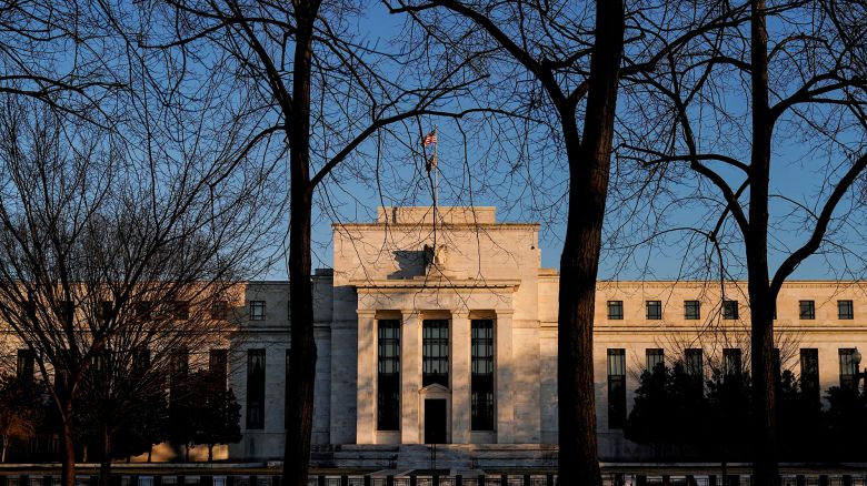 The Federal Reserve building is seen in Washington, U.S., January 26, 2022.