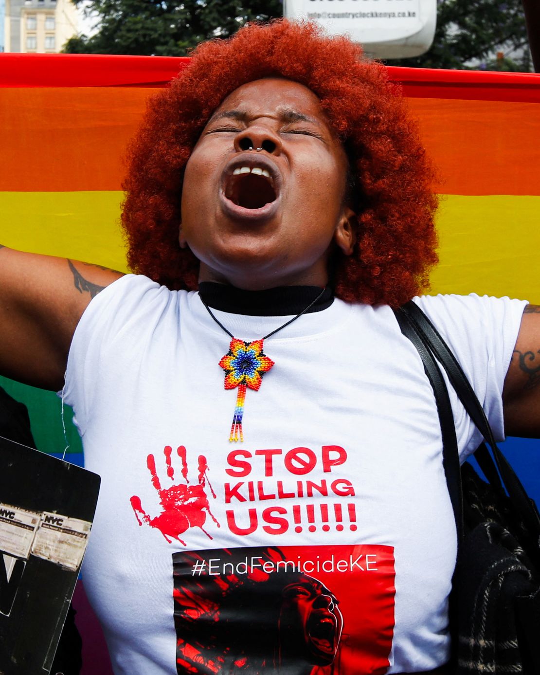 The surge in femicides have prompted protests calling for an end to gender-based violence in the country, such as this one in the capital Nairobi, in January last year.