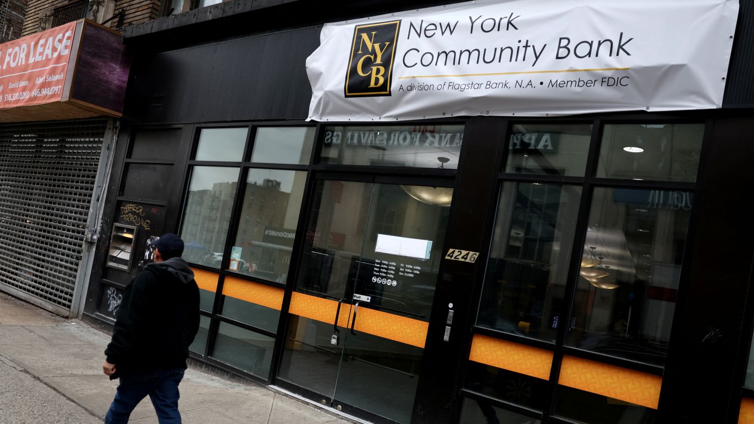 Shares of New York Community Bancorp got slammed Wednesday after the company reported an unexpectedly high loss last quarter.