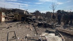 A destroyed building is pictured at the site of a U.S. airstrike in al-Qaim, Iraq February 3, 2024.