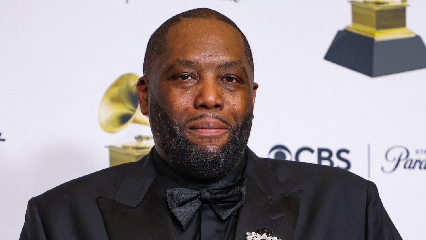 Killer Mike at the 2024 Grammy Awards in Los Angeles on Sunday.