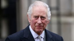 Britain's King Charles III leaves the London Clinic on January 29 after receiving treatment for an enlarged prostate.