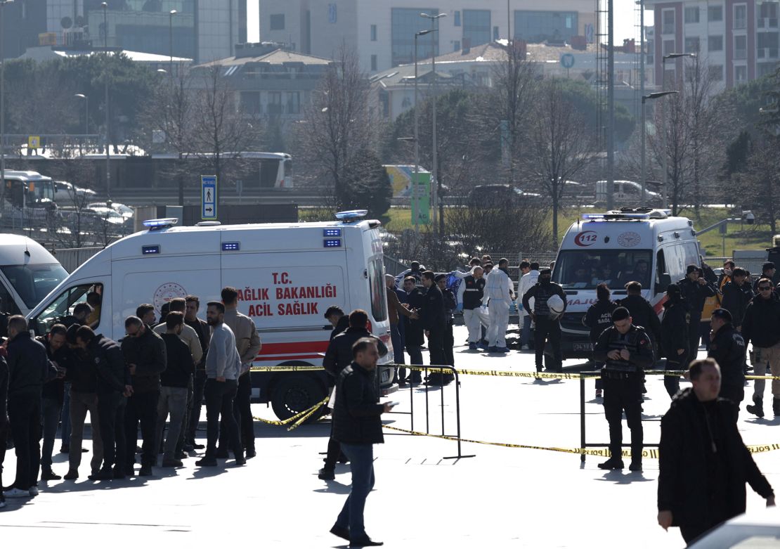 Both assailants were killed during the assault, Turkey's interior ministry said.