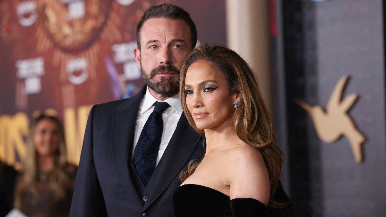 Ben Affleck and cast member Jennifer Lopez attend a premiere for the film "This Is Me... Now: A Love Story" in Los Angeles, California, U.S. February 13, 2024. REUTERS/MarioÂ Anzuoni