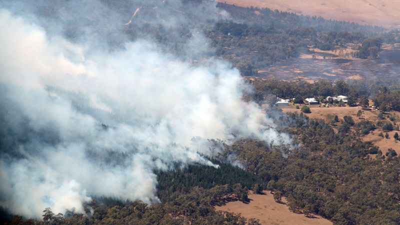 Пожарникарите в Австралия се борят с огромен пожар, който наложи