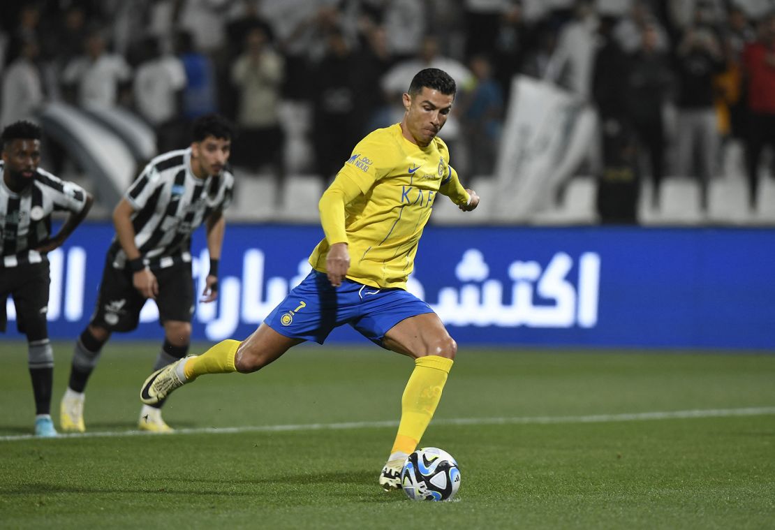 Ronaldo gave Al-Nassr the lead with a penalty.