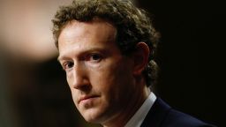 Meta's CEO Mark Zuckerberg attends a Senate Judiciary Committee hearing on online child sexual exploitation in Washington D.C., United States, in January 2024.
