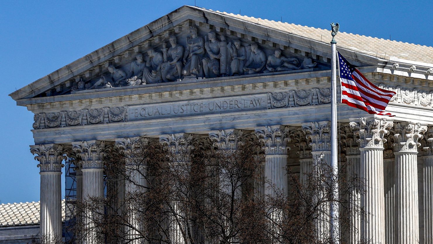 The US Supreme Court building in Washington, DC, in 2024.