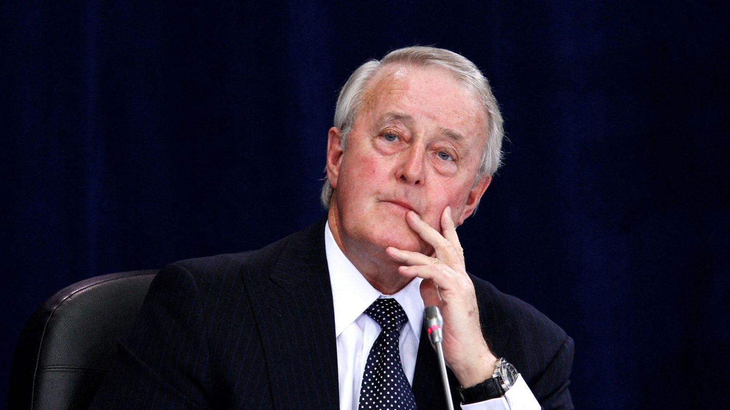 Former Canadian Prime Minister Brian Mulroney in Ottawa, Canada, on May 19, 2009.