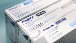 Boxes of Ozempic and Wegovy made by Novo Nordisk are seen at a pharmacy in London, Britain March 8, 2024.