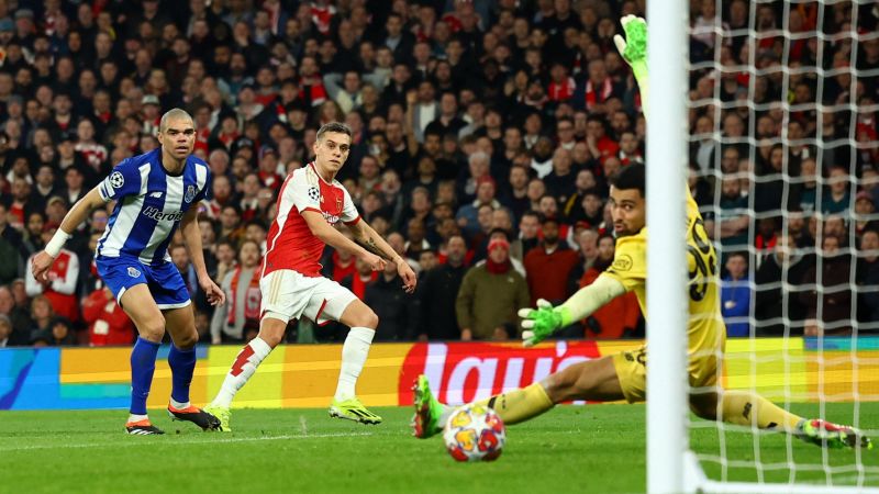 Arsenal edges past Porto on penalties to reach Champions League quarterfinals for first time in 14 years