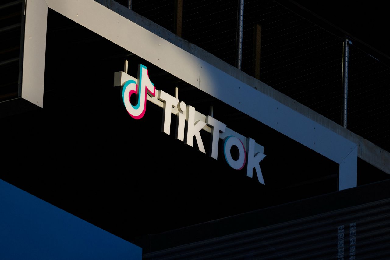 The TikTok office in Culver City, California, is pictured on March 13.