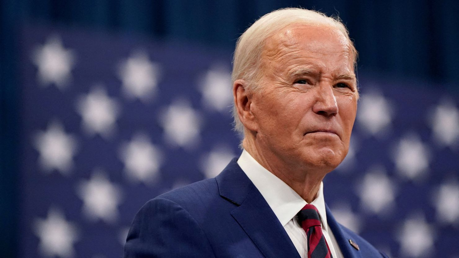President Joe Biden is seen during a stop in Raleigh, North Carolina, on March 26, 2024.
