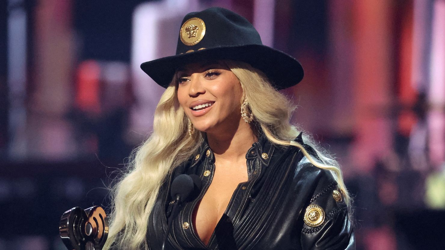 Beyonce at the iHeartRadio Music Awards at Dolby Theatre in Los Angeles in April.