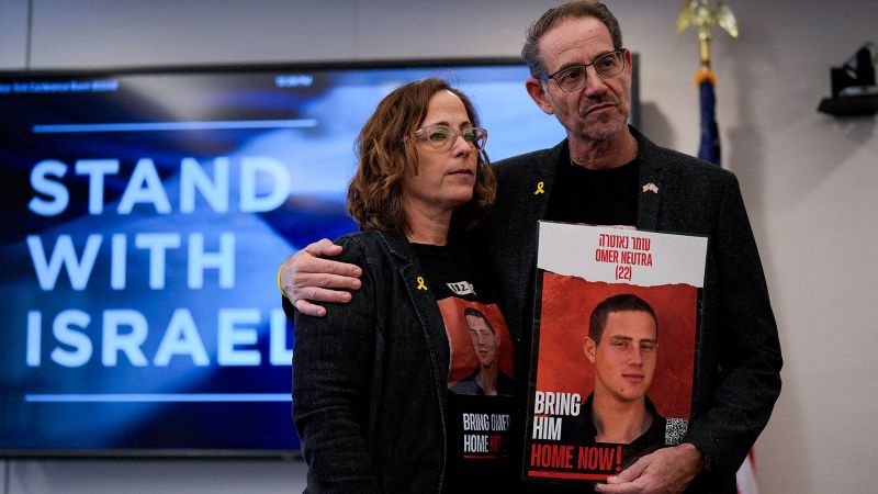 Parents of American held captive in Gaza hope Biden and Trump will work together on hostage deal