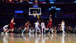 The Cleveland Cavaliers face off against the Los Angeles Lakers on April 6, 2024