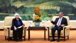 U.S. Treasury Secretary Janet Yellen meets Chinese Premier Li Qiang at the Great Hall of the People in Beijing, China, April 7, 2024.  Tatan Syuflana/Pool via REUTERS