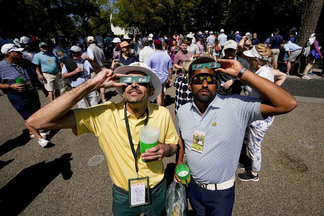 An eclipse hasn't coincided with Masters week since 1940.