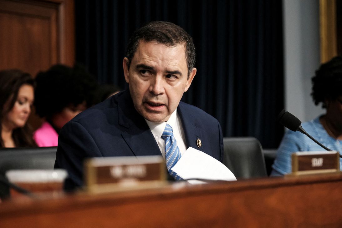 Rep. Henry Cuellar is pictured during a Homeland Security Subcommittee hearing on the DHS budget request on Capitol Hill on April 10, 2024.