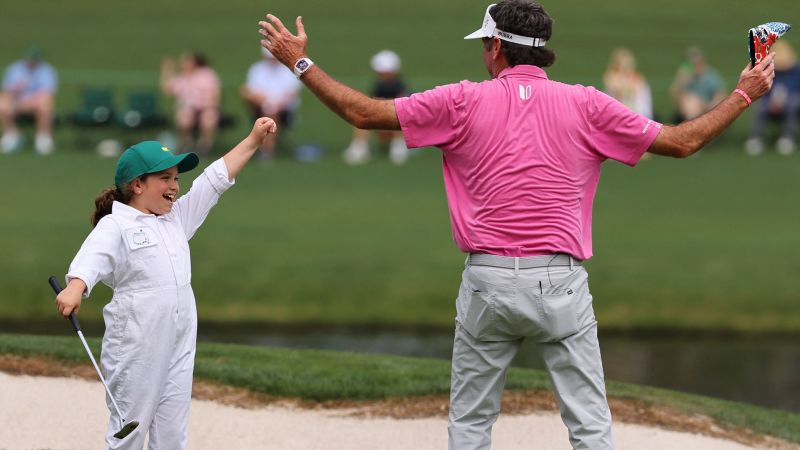 The Masters: Bubba Watson’s nine-year-old daughter Dakota steals the show at Par 3 contest