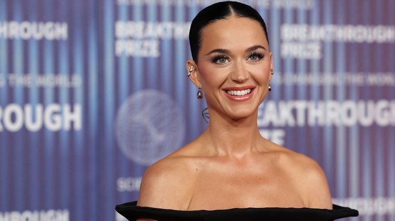 Katy Perry attends the Breakthrough Prize awards in Los Angeles on April 13, 2024.
