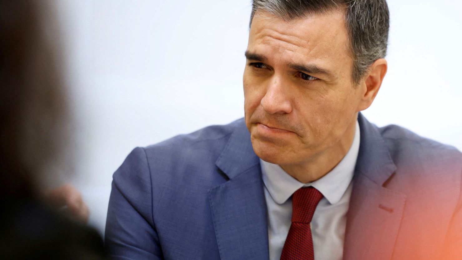 Spanish Prime Minister Pedro Sanchez at Moncloa Palace in Madrid, Spain, on May 30, 2023.