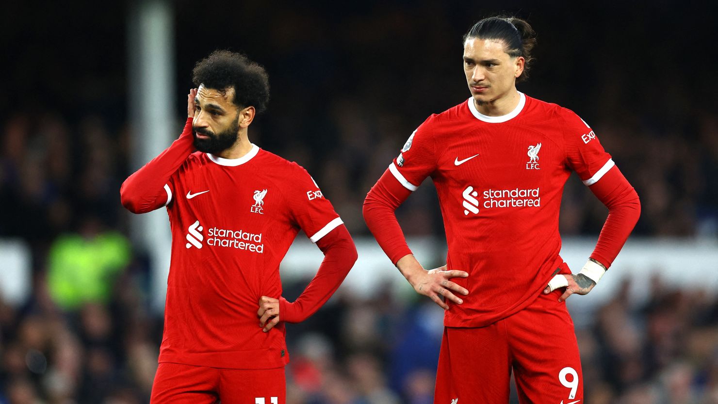 Mo Salah and Darwin Núñez missed several chances for Liverpool against Everton.