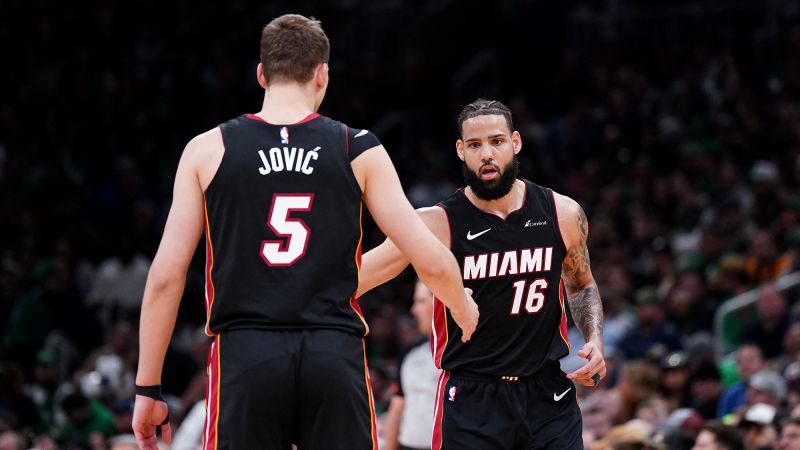 ‘Let’s make it a cage fight’: Miami Heat shock Boston Celtics to level first-round playoff series
