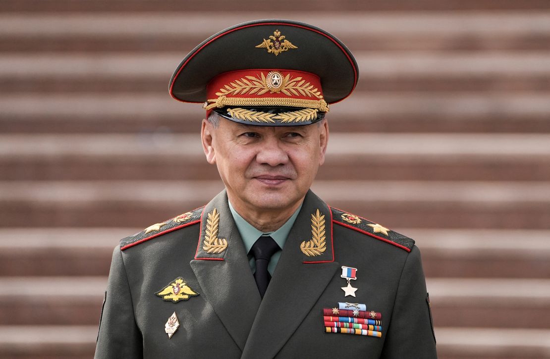 Russian Defence Minister Sergei Shoigu attends a meeting held by defence ministers of the Shanghai Cooperation Organisation (SCO) in Astana, Kazakhstan on April 26, 2024.