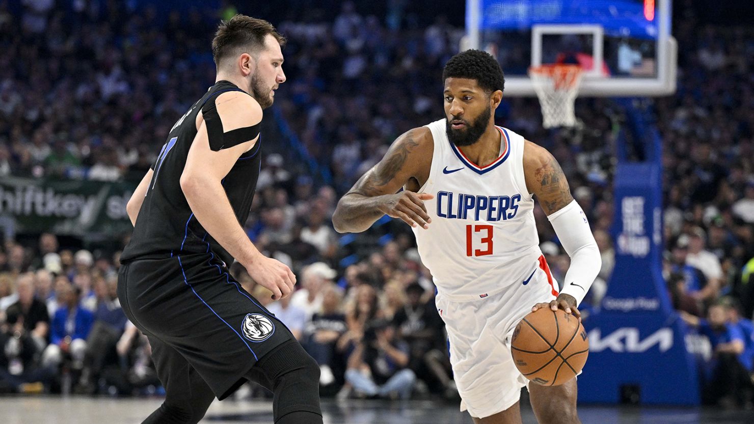 The LA Clippers face off against the Dallas Mavericks during the 2024 NBA playoffs.