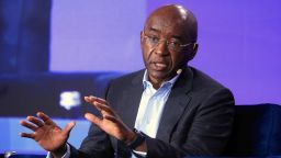 Strive Masiyiwa, Founder and Executive Chairman, Econet Group; Co-Founder, Higherlife Foundation speaks at the Milken Conference 2024 Global Conference Sessions at The Beverly Hilton in Beverly Hills, California, U.S., May 6, 2024.  REUTERS/David Swanson