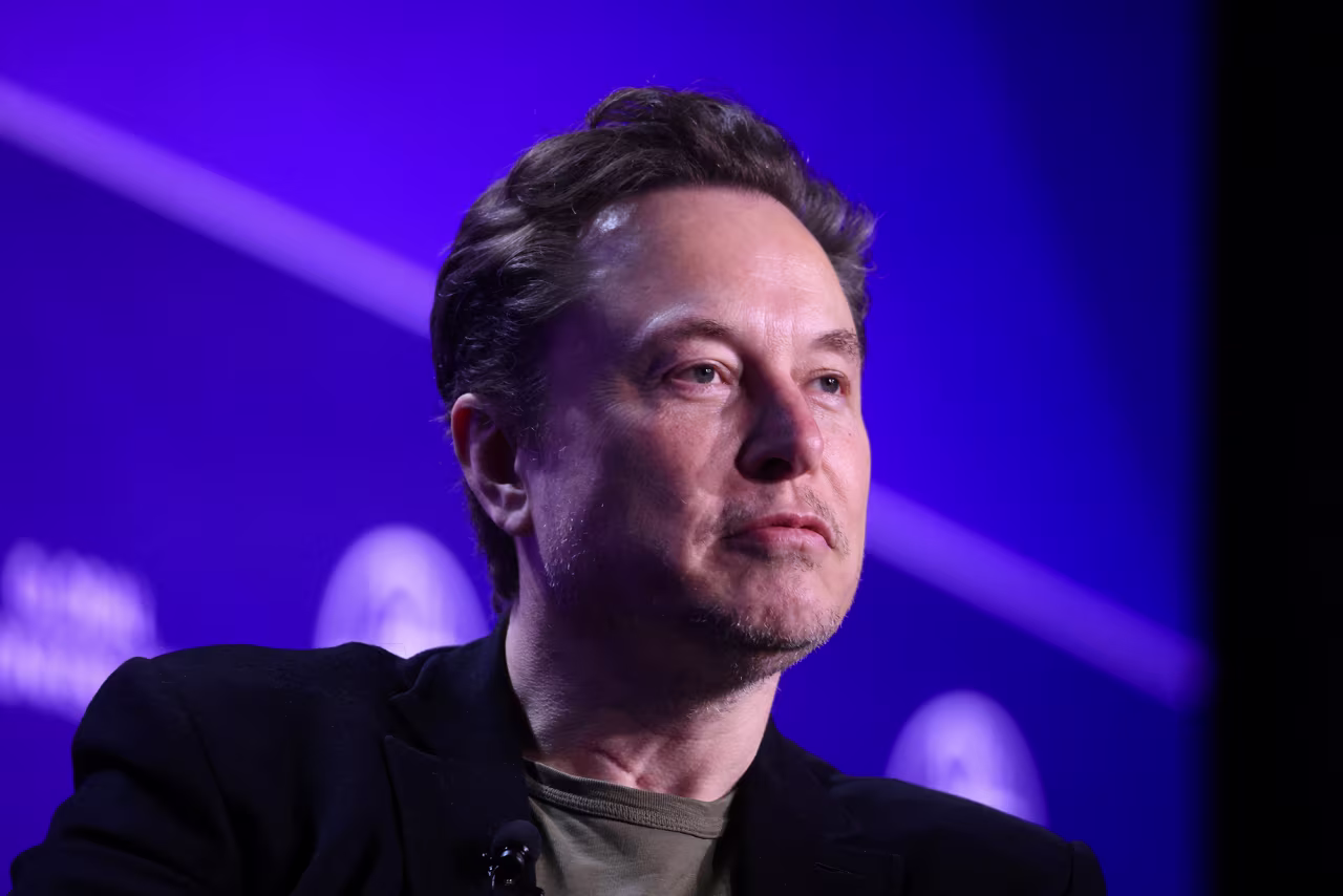 Elon Musk is seen in Beverly Hills, California, on May 6, 2024.