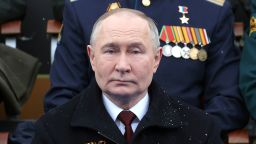 Russian President Vladimir Putin attends a military parade on Victory Day, which marks the 79th anniversary of the victory over Nazi Germany in World War Two, in Red Square in Moscow, Russia, May 9, 2024. Sputnik/Mikhail Klimentyev/Pool via REUTERS ATTENTION EDITORS - THIS IMAGE WAS PROVIDED BY A THIRD PARTY.