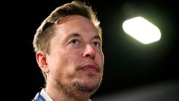 Tesla CEO Elon Musk attends the AI Safety Summit at Bletchley Park in Bletchley, Britain on November 1, 2023.