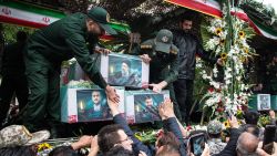 A picture of the late Iranian President Ebrahim Raisi is seen on his coffin during a funeral ceremony held in Tabriz, East Azerbaijan Province, Iran, May 21, 2024. Stringer/WANA (West Asia News Agency) via REUTERS ATTENTION EDITORS - THIS IMAGE HAS BEEN SUPPLIED BY A THIRD PARTY.   ATTENTION EDITORS - THIS PICTURE WAS PROVIDED BY A THIRD PARTY