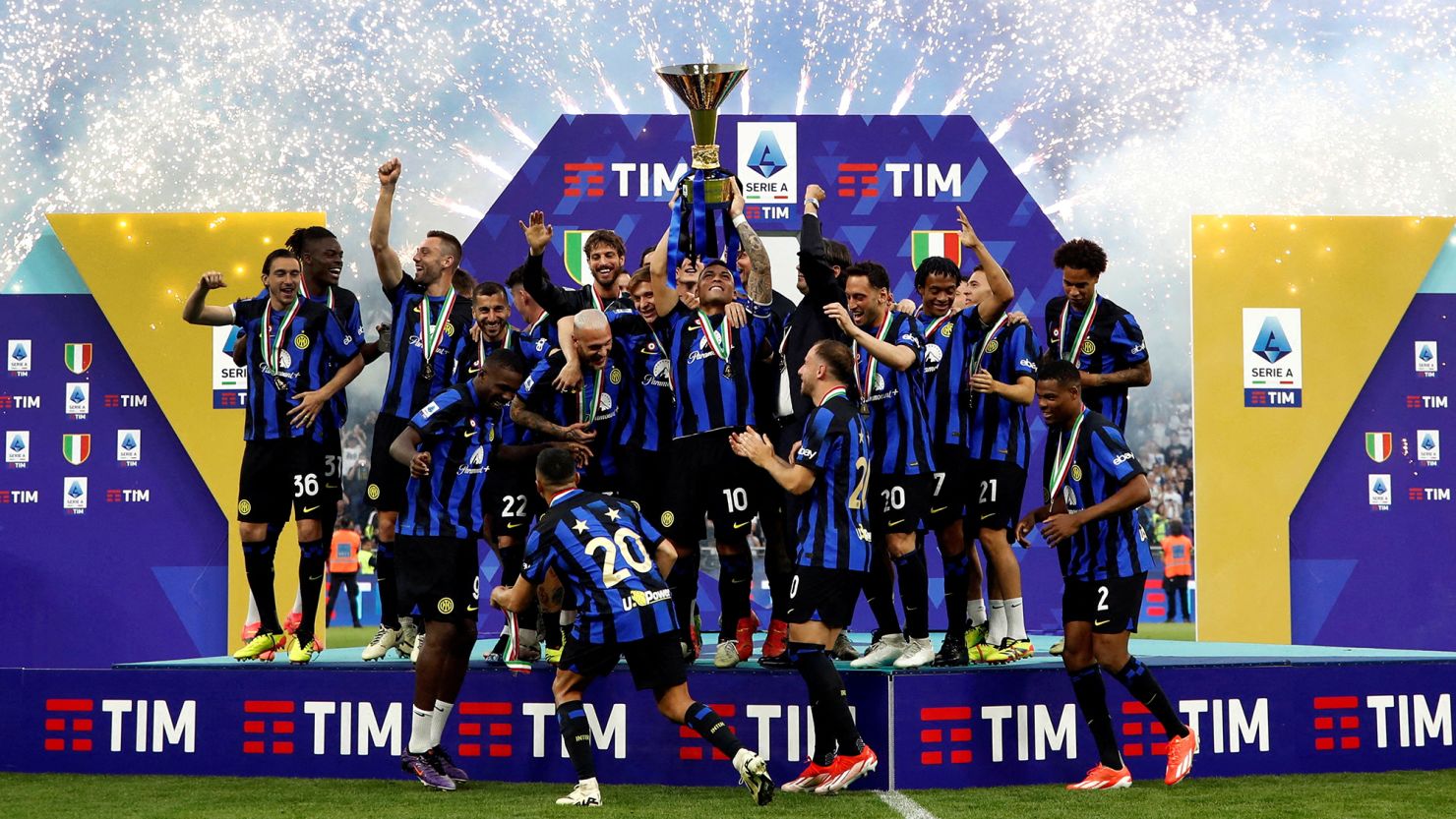Inter Milan recently won its 20th Serie A title.