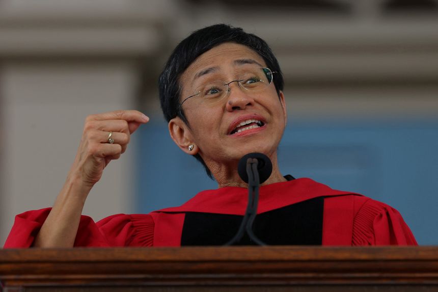 Journalist Maria Ressa delivers the Commencement Address on May 23, 2024, at Harvard.