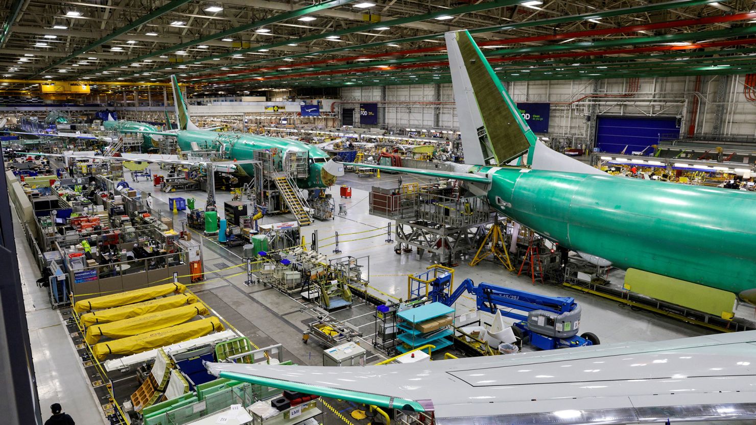 The Boeing 737 factory in Renton, Washington