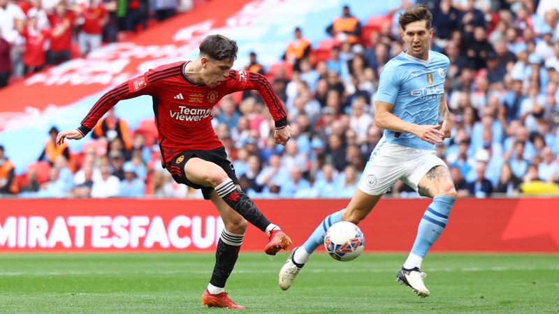 Manchester United shocks Manchester City in English FA Cup final as its teenage scorers make history at Wembley