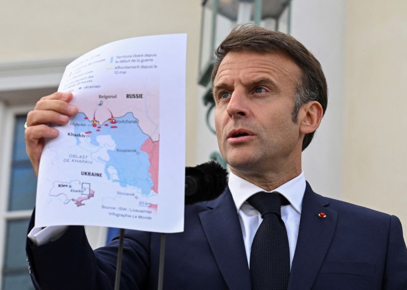 Speaking at a news conference alongside German Chancellor Olaf Scholz on Tuesday, French President Emmanuel Macron outlined that French weapons sent to Ukraine, including long-range missiles, were permitted to target bases inside Russia.