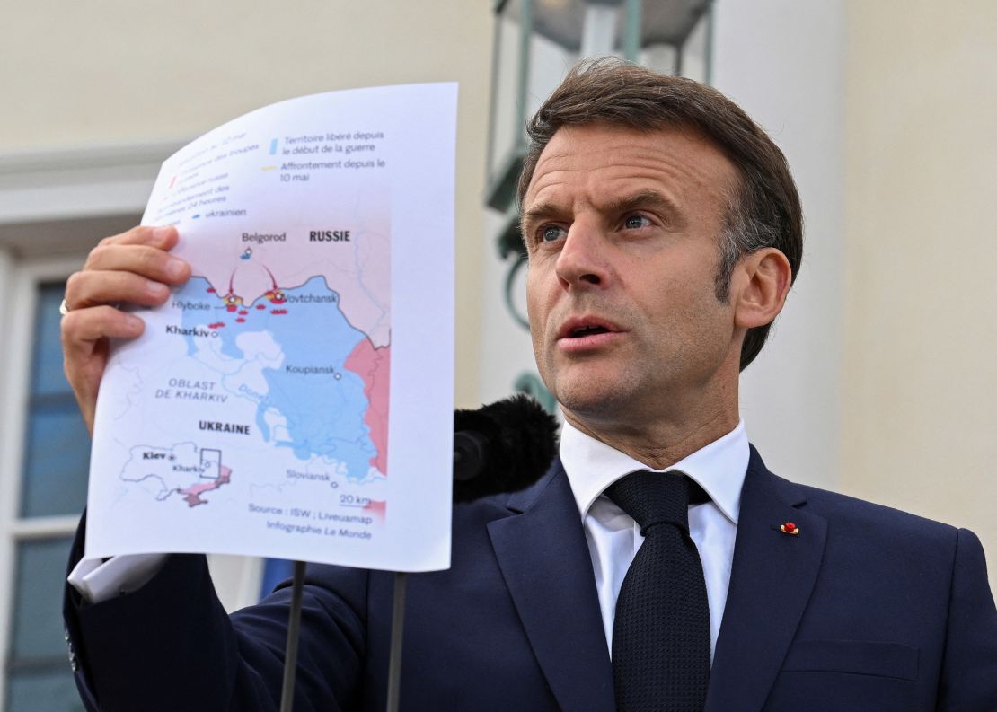 Speaking at a news conference alongside German Chancellor Olaf Scholz on Tuesday, French President Emmanuel Macron outlined that French weapons sent to Ukraine, including long-range missiles, were permitted to target bases inside Russia.