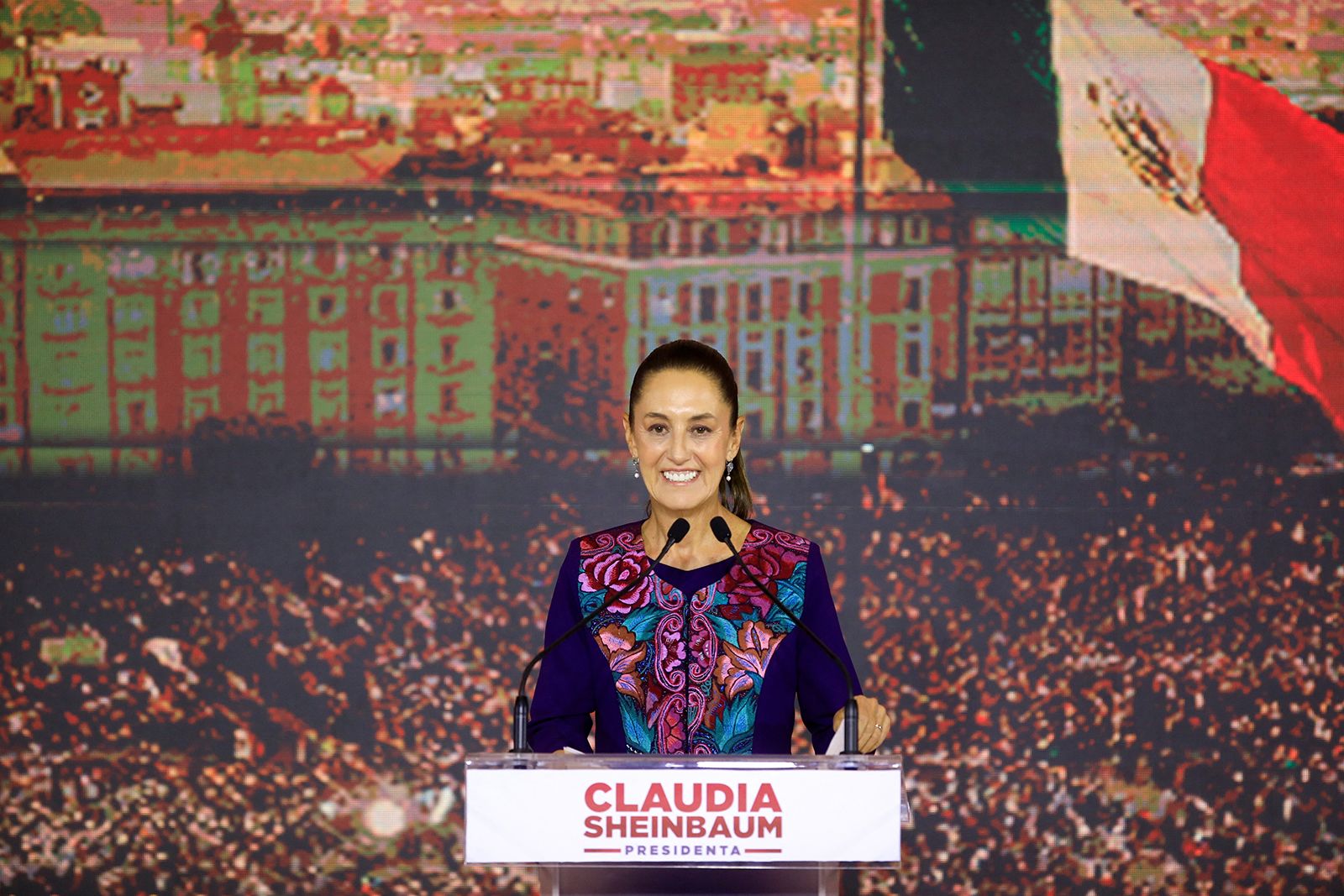 Claudia Sheinbaum Mexico's first female president, preliminary results show