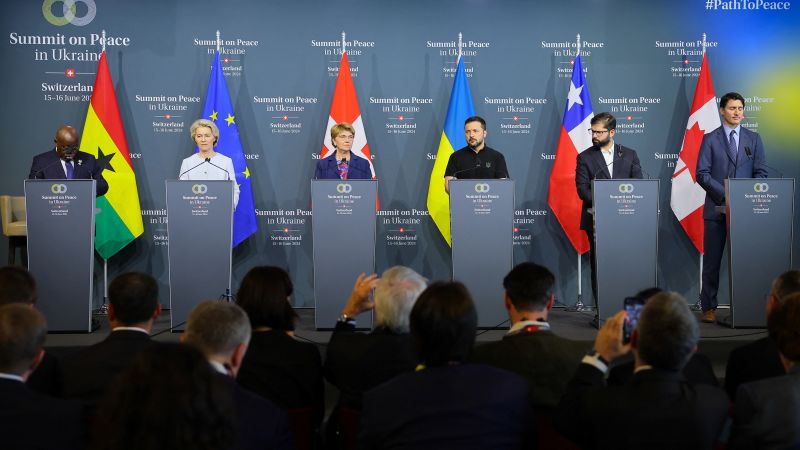 80 Countries Agree on Ukraine's Territorial Integrity, But Key Powers Abstain from Joint Communique