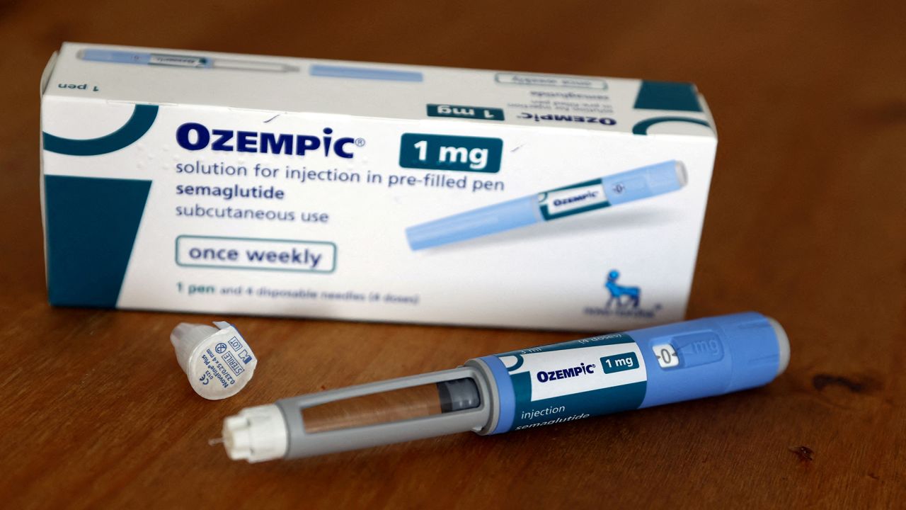 A box of Ozempic and contents sit on a table in Dudley, North Tyneside, Britain, October 31, 2023.