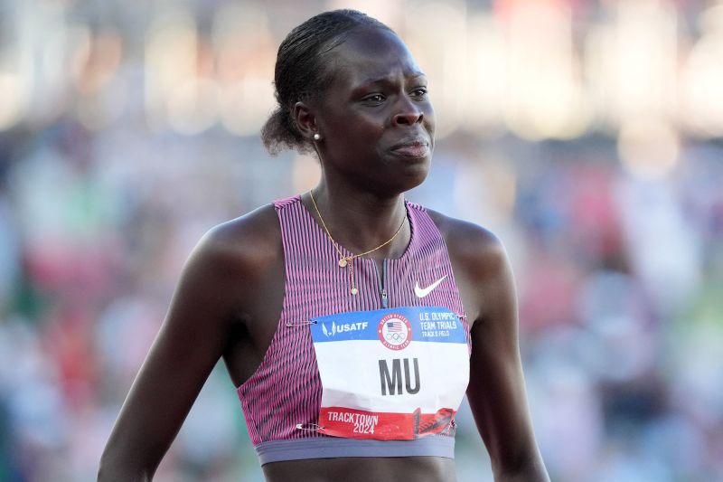 Athing Mu’s Hopes Of Defending Her Olympic 800m Title End After Falling ...