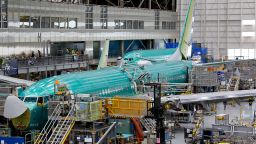 Boeing 737 MAX aircraft are assembled at the company’s plant in Renton, Washington, on June 25, 2024.